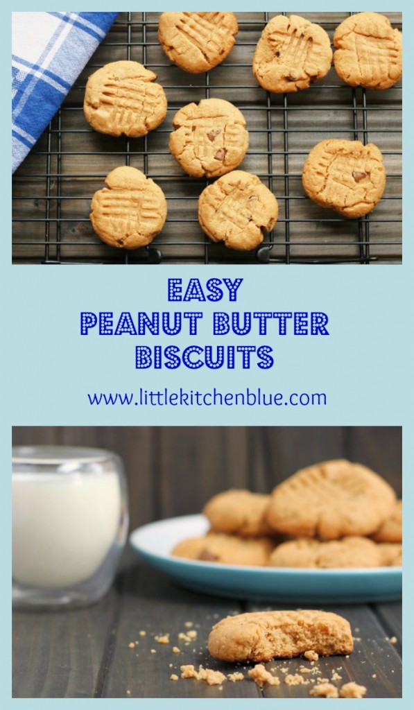 Easy Peanut Butter Biscuits LITTLE KITCHEN BLUE