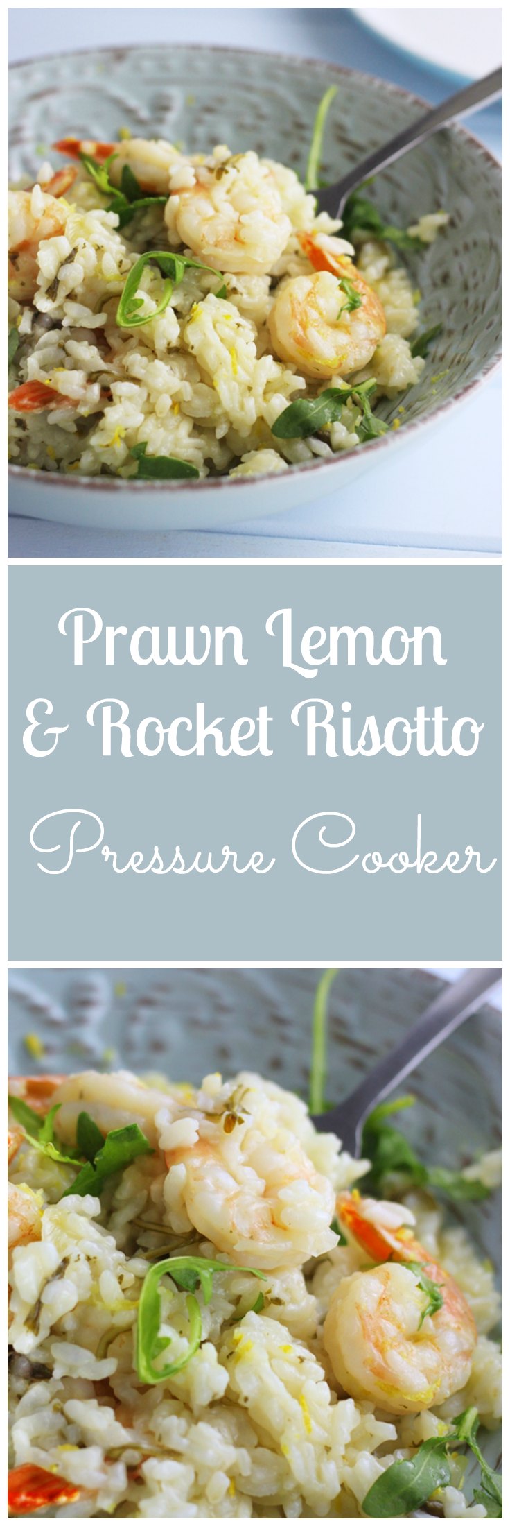 Pressure Cooker Prawn Lemon & Rocket Risotto