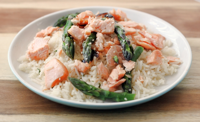 Teriyaki Salmon Salad