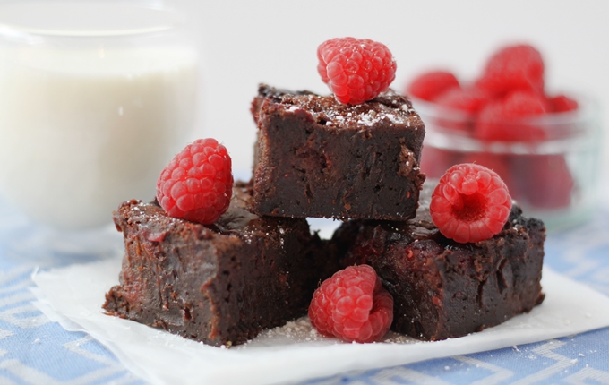 Indulgent Raspberry Chocolate Brownies