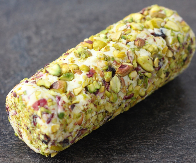 Cranberry Pistachio Cheese Log