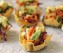 Thai Pork Salad Wonton Baskets