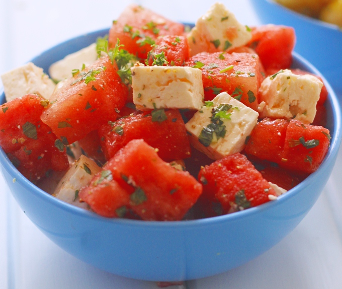 Watermelon Mint & Feta Salad