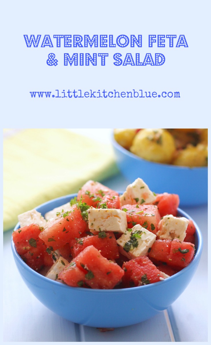 Watermelon Feta Mint Salad